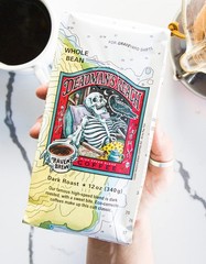 Raven’s Brew Coffee 12 oz – Dark Roast – High Speed Blend with a Sweet Bite (Who
