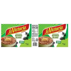 La Victoria Vegetarian Refried Beans, 112 Ounce, 6 Per Case