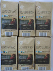 6 BARISSIMO HONDURAS LIGHT ROAST WHOLE BEAN COFFEE 12-OZ BAGS