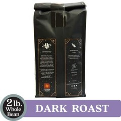 Dark Roast Whole Bean Coffee Sumatra Blend 2 Lb