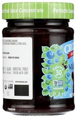 Crofter’S Just Fruit Organic Wild Blueberry Spread 10 Oz Jar 6 Pack