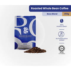 ZUS House Blend Whole Coffee Bean – Boss – 250g x 4 Packs FREE SHIP