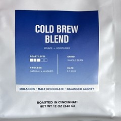 Yield Cold Brew Blend Whole Bean Coffee Specialty Grade Balanced Acidity 12 oz