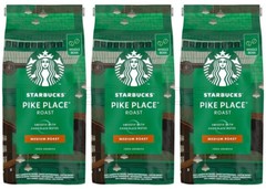 3 STARBUCKS PIKE PLACE ROAST ESPRESSO Whole Coffee Beans 100% Arabica 450g 16oz