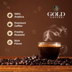 12 Oz Gold Coffee Kanaloa Premium House Blend Medium Roast Whole Bean