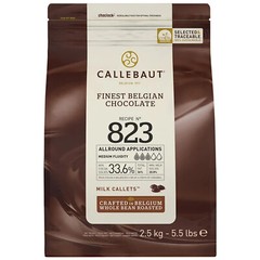 Callebaut Recipe 823 Milk Chocolate Callets? 5.5 lb. WS-409C823U76