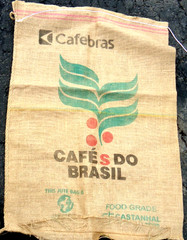 60KG , Rainforest Alliance Certified COFFE BEAN 2 SIDED BURLAP BAG