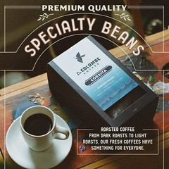 Corsica Dark Roast Whole Bean Coffee – 12 Ounce 1 Pack – Notes of Baker’s Cho…