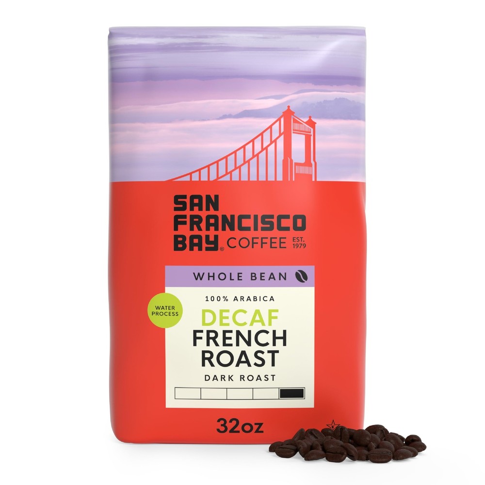 San Francisco Bay Coffee – Decaf Dark Roast 32 Ounce (Pack of 1),