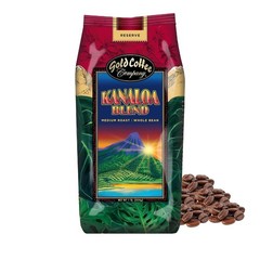 Gold Coffee Co. Kanaloa Premium House Blend Medium Roast Whole Bean 100% Arabica