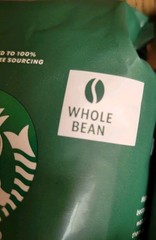 STARBUCKS FRENCH ROAST Whole Bean Coffee Dark Roast 2 BAGS X 12 oz/340g EACH