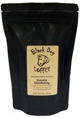 Black Dog Whole Bean Sumatra Mandheling Blend. 8oz, 227g. New, Sealed.