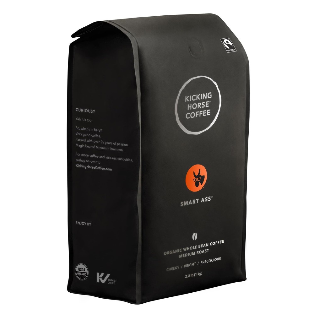 Kicking Horse Coffee, Smart 35.2 Ounce (Pack of 1), Ass – Medium Roast