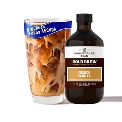 Christopher Bean Cold Brew Coffee Concentrate – French Vanilla Coffee Bottle