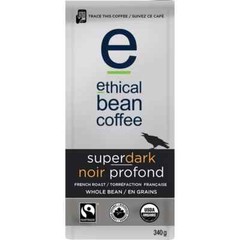 Ethical Bean Fairtrade Organic Coffee,Superdark French Roast, Ground Coffee Bean