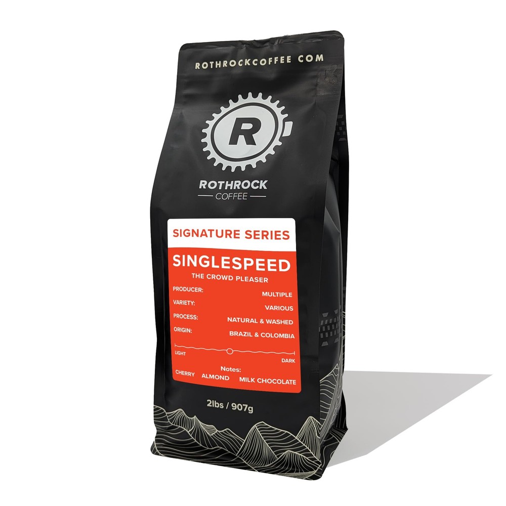 Rothrock Coffee Singlespeed Medium Roast Whole Bean 2 Lb Bag Espresso Drip