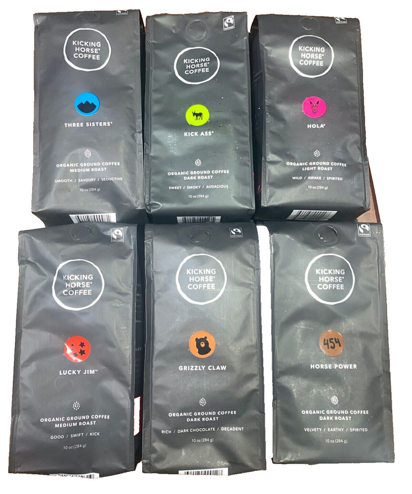 Kicking Horse Sampler Kick Ass,Hola,Horse Power,3 Sisters,Grizzly Claw,Lucky Jim
