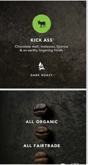 Kicking Horse Coffee, Kick Ass, Dark Roast, Whole Bean, 10 Oz