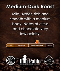 Don Pablo Colombian Supremo – Medium-Dark Roast – Whole 32 Ounce (Pack of 1)
