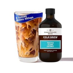 Christopher Bean Toasted Island Coconut Cold Brew Coffee Concentrate Bottle