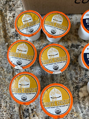 6 Fresh Roasted Coffee Organic White Knight Medium Roast PODS Cup Rich flavor