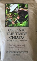 Fair Trade Chiapas – Organic Whole Bean Coffee – Dark Roast, Mexican – 2 lb.