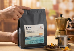 Vietnamese Premium Blend Whole Bean Coffee – Arabica & Robusta Blend, Med-Dark