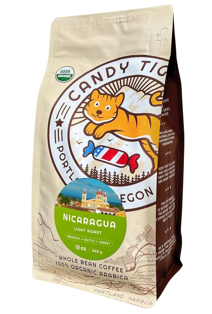 Whole Bean Coffee – Organic – Low Acid – Light Roast – Single Origin – 100% Arab