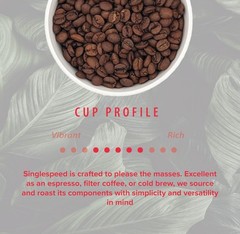 Rothrock Coffee Singlespeed Medium Roast Whole Bean 2 Lb Bag Espresso Drip