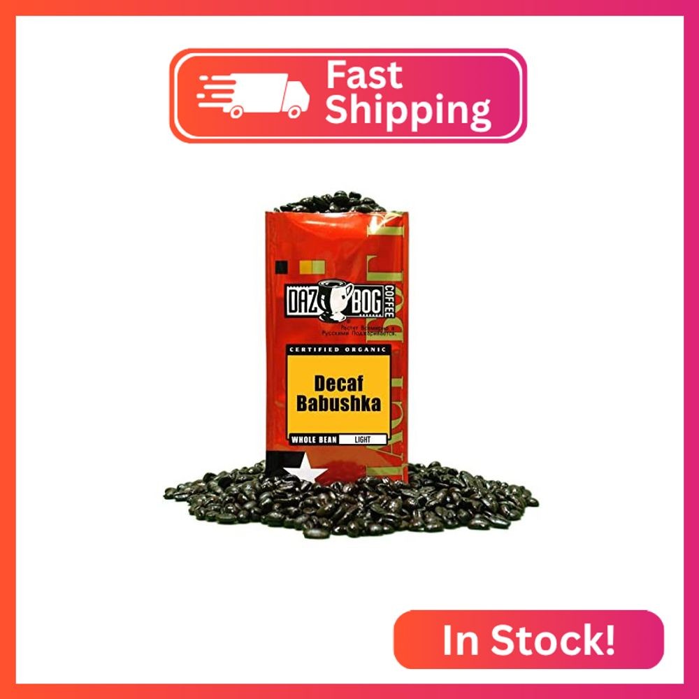 Dazbog Organic Decaf Babushka Blend Whole Bean Coffee / 11 oz. / Medium Roast Bl