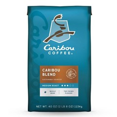 Caribou Coffee Whole Bean, Caribou Blend, 40 oz Great Price Free Shipping