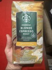 Starbucks Blonde Espresso Whole Bean Coffee 1lb 16oz 453g Bag Light Roast