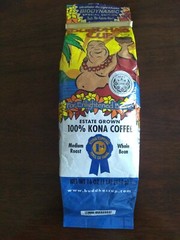 RARE 100%  Kona Coffee-Medium Roast Whole Bean 16 oz Buddha’s Cup