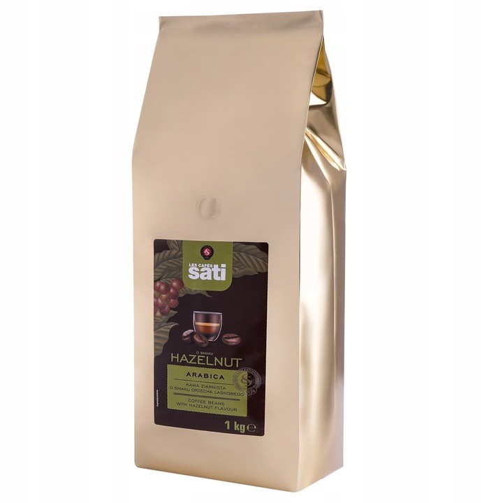 Sati HAZELNUT Coffee Beans 1000g / 1kg / 35.3oz