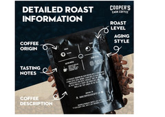 Bourbon Whiskey Barrel Aged Coffee Box Set 4 Whole Bean Single Origin Gift