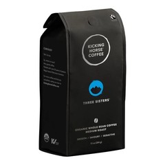 Kicking Horse Coffee Organic Whole Beans Three Sisters 10oz EnjoyBy8/30/2025 Med