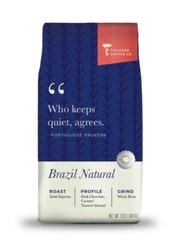Brazil Natural (Whole Bean) 12oz Dark Roast “who keeps quite, agrees”