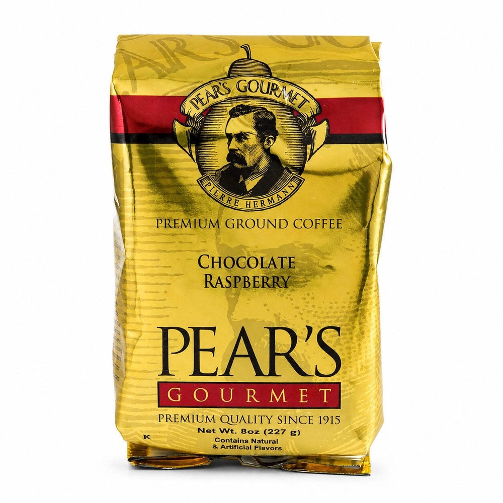 Pear’s Chocolate Raspberry Ground Coffee | 8 oz | Brenmar