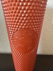 Starbucks Limited Edition Studded Orange 24oz Tumbler