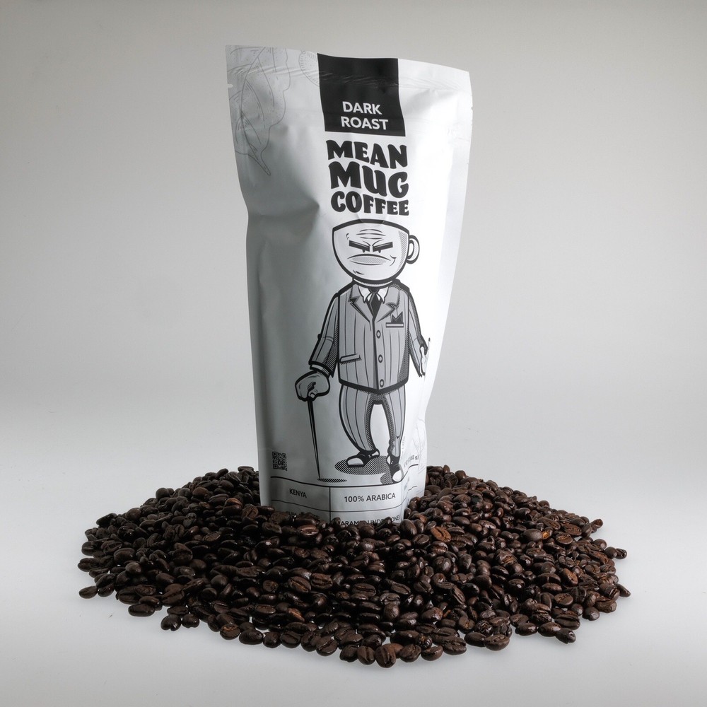 Whole Bean Coffee Dark Roast, AB Single Origin Kenyan Coffee 12oz ,100% Arabica