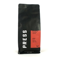Press Ethiopia Yirgacheffe Lemon, Black Tea, Clean Body, Whole Bean Coffee 12 oz