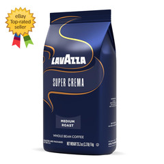 Super Crema Whole Bean Coffee Medium Espresso Roast Arabica and Robusta Blend