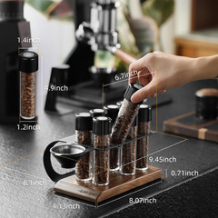 Single Dose Coffee Bean Storage Tubes, 8 Pcs, Coffee Bean Cellars with One-Way E