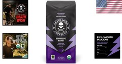 14 oz Organic Espresso Roast Coffee Beans – Fair Trade, Arabic & Robusta Blend