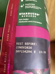 STARBUCKS FRENCH ROAST Whole Bean Coffee Dark Roast 2 BAGS X 12 oz/340g EACH