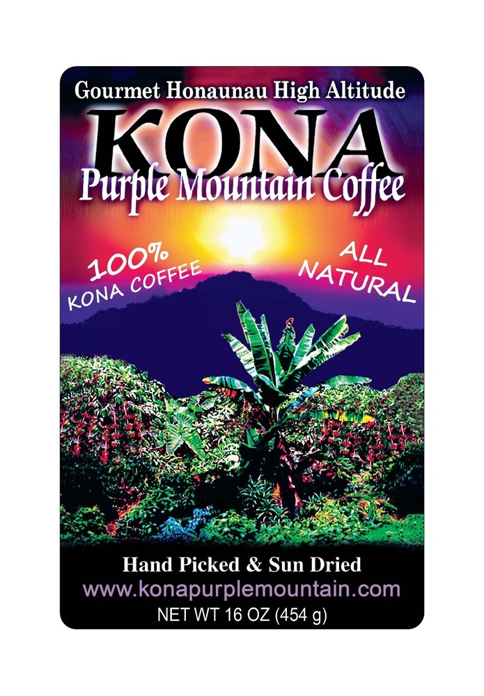 100% Pure Kona Purple Mountain Coffee 2# 