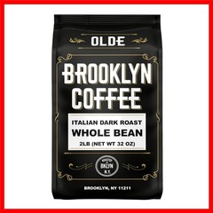 Brooklyn Coffee Italian Dark Roast – 2lb Whole Beans, Freshly Roasted in NYC