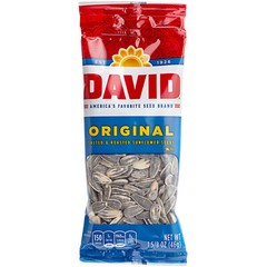 David Roasted Salted Whole Sunflower Seeds 1.5 oz. Pouch – 144/Pieces