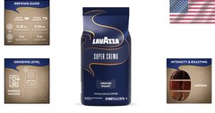 Super Crema Whole Bean Coffee – 2.2 lb Medium Roast, Aromatic Notes