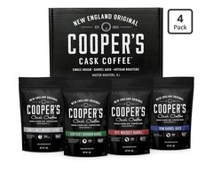 New In Box COOPERS CASK COFFEE WHISKEY BARREL AGED COFFEE SET -Whole Bean